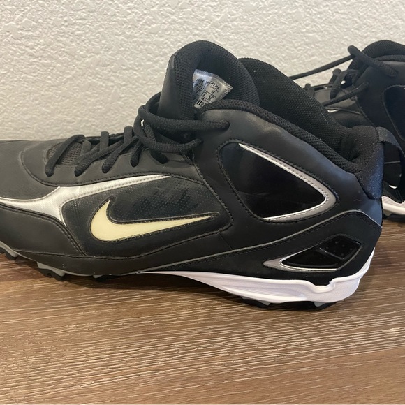 Men’s Nike Baseball sneakers shoes black size 14 - Picture 2 of 4